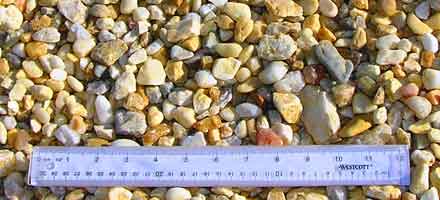  Large Tan River Rock Mulch 