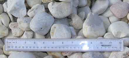  Large White River Rock Mulch 