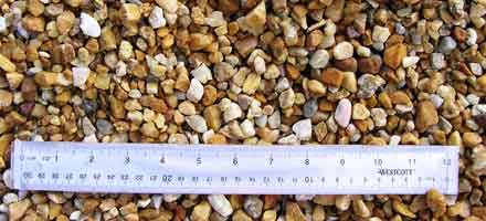  Medium Brown River Rock Mulch 