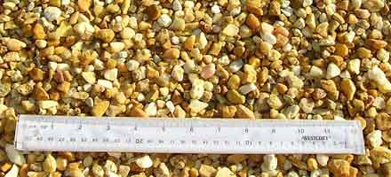  Medium Tan River Rock Mulch 