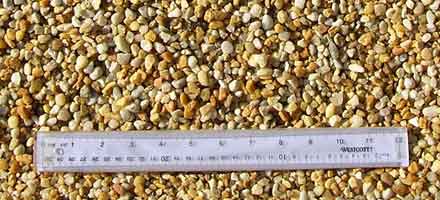  Small Tan River Rock Mulch 